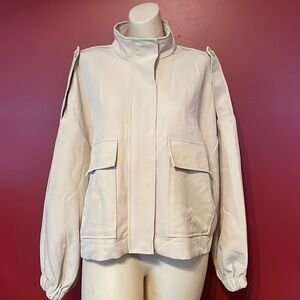 Marc New York Cream Bomber Jacket